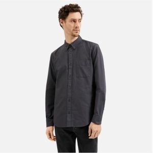 Everlane The Slim Fit Japanese Oxford Shirt in Slate size Medium